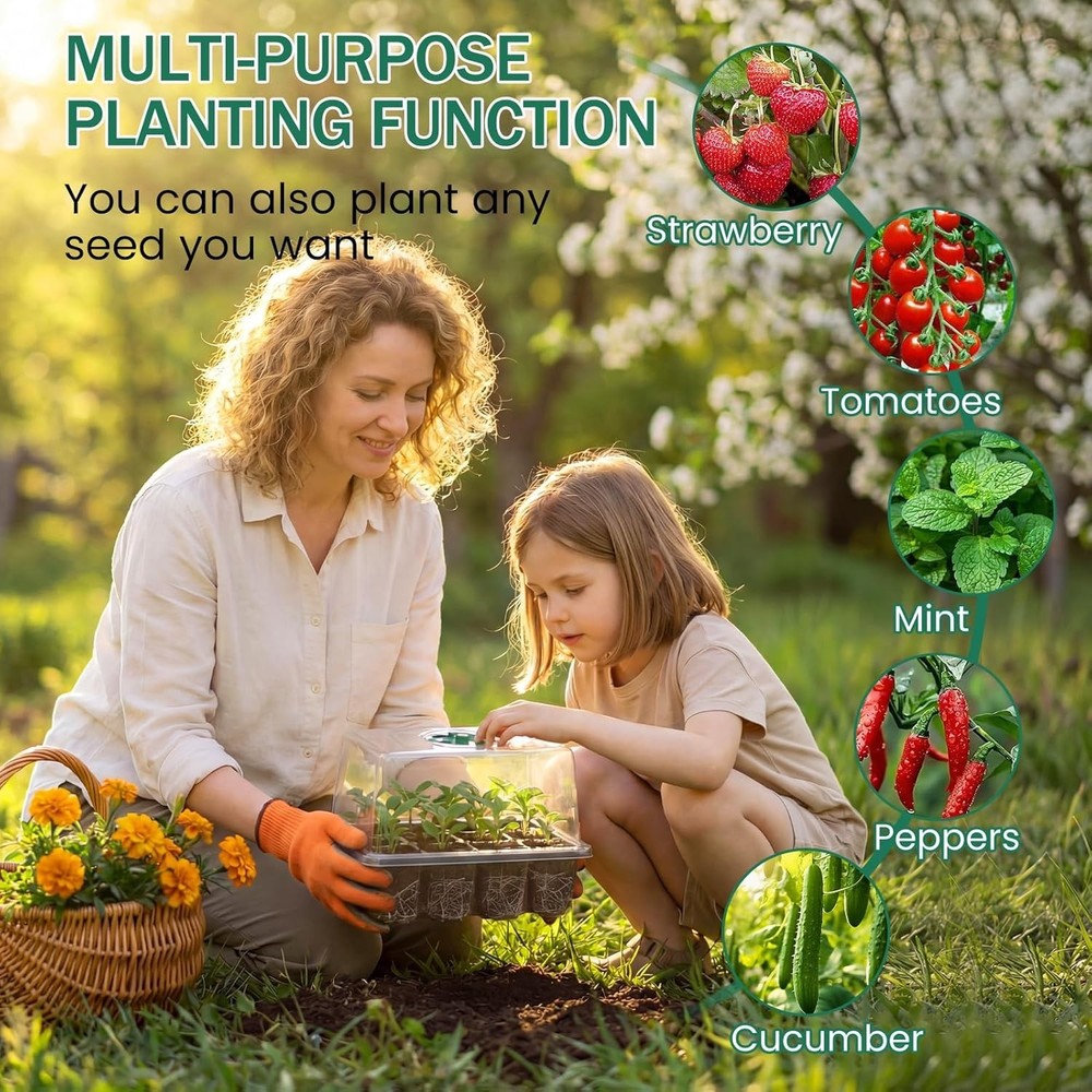 Smart Seed Starter Kit with Full Spectrum Light