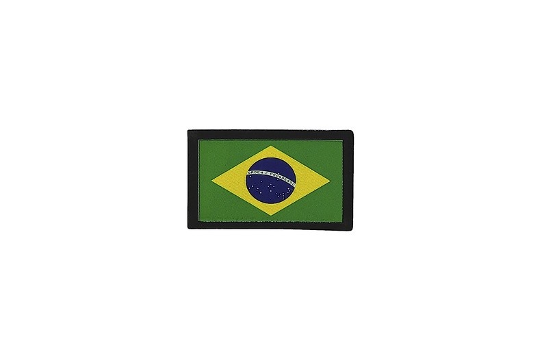 patch printed badge iron on flag patch brazil