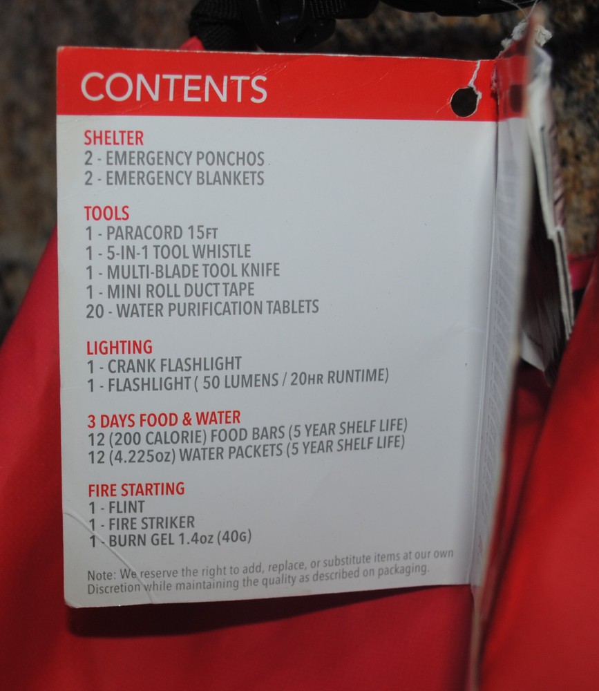 LifeGear Waterproof Survival Kit