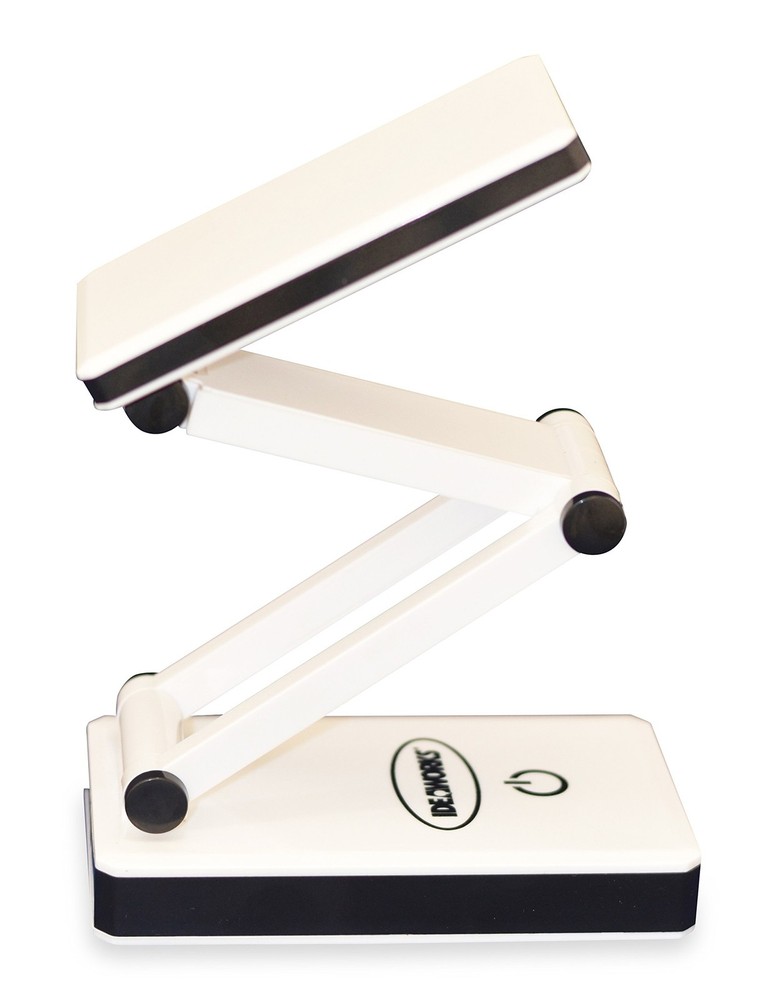 IdeaWorks LED Lamp for Desk - Collapsible, Portable multi-function, White