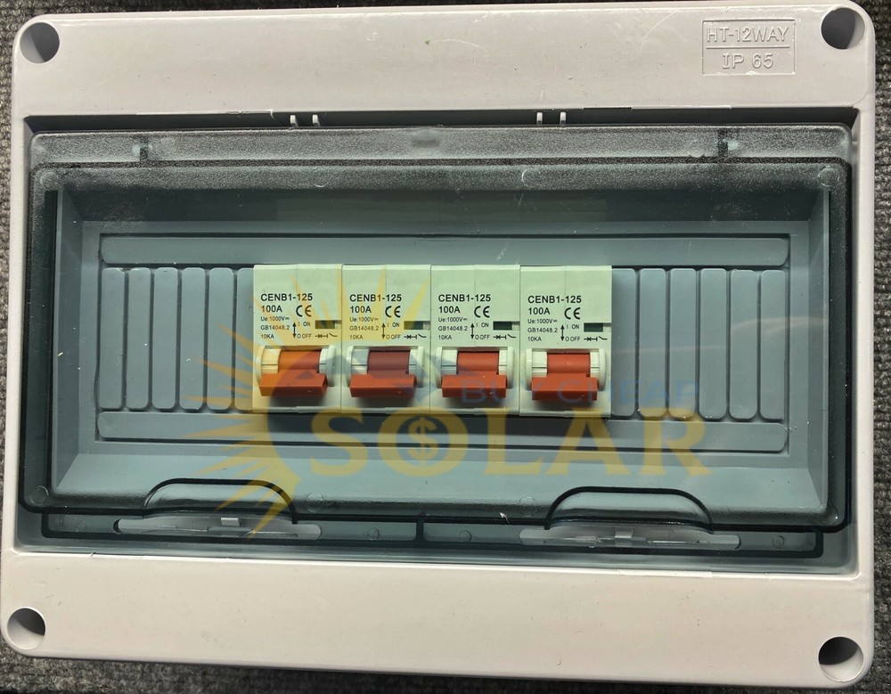 Battery and Solar Combiner and Disconnect 400A with Breakers! 1000V IP65