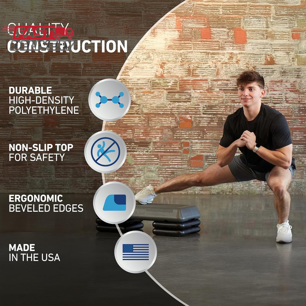 Freestyle STEP Exercise Step Platform, Circuit Size Stepper for Exercise at Home