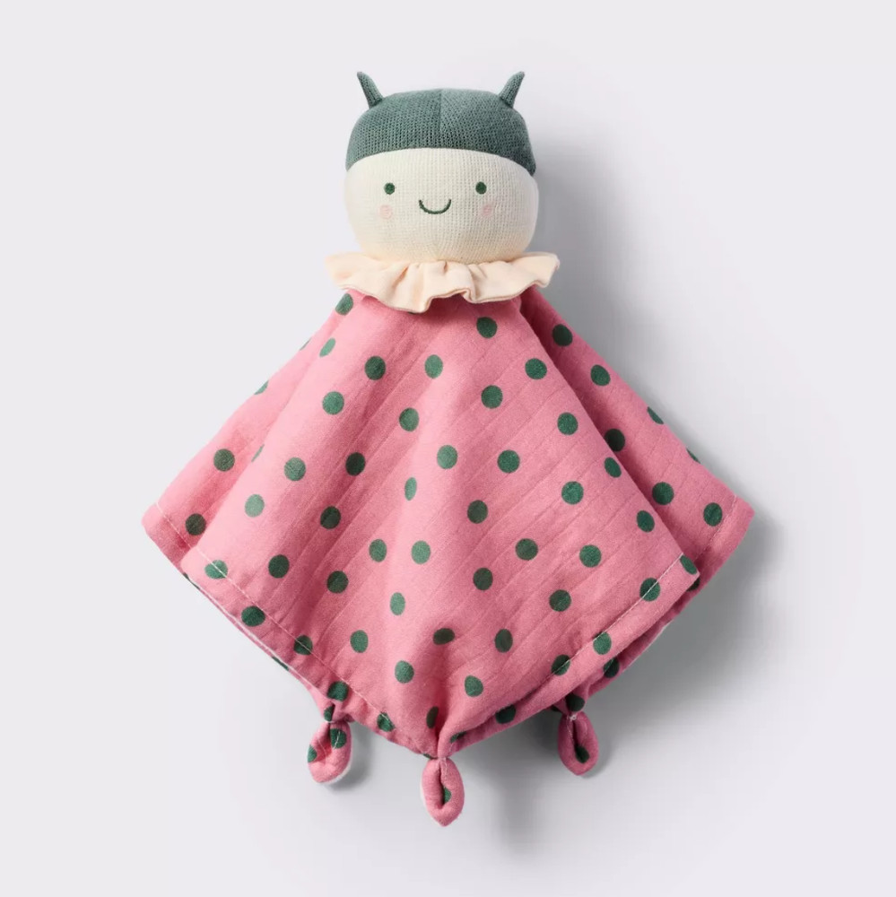 Cloud Island - Security Blanket - Ladybug 7"x7"