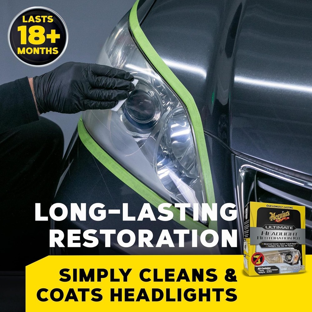 Meguiars Ultimate Headlight Restoration Kit With Sealant And Sanding Discs
