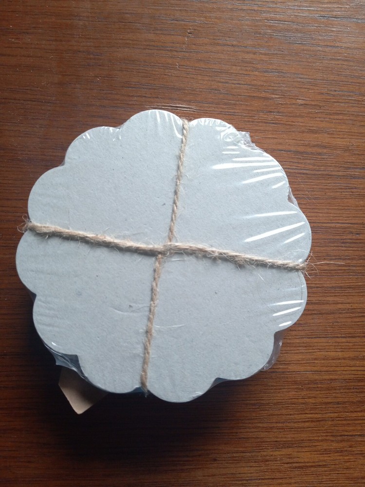 Chalkboard Coasters 4 Count With Chalk