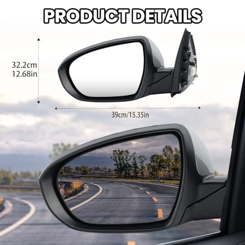 Driver Side Mirror Compatible with 2011 2012 2013 Kia Optima Mirrors with Turn S