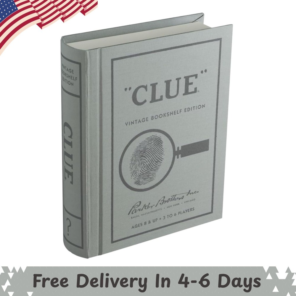 Clue Vintage Bookshelf Edition Board Game