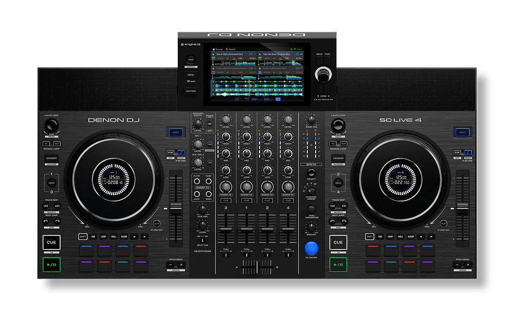 Denon DJ SC Live 4-Standalone Controller, 4-Channel Mixer