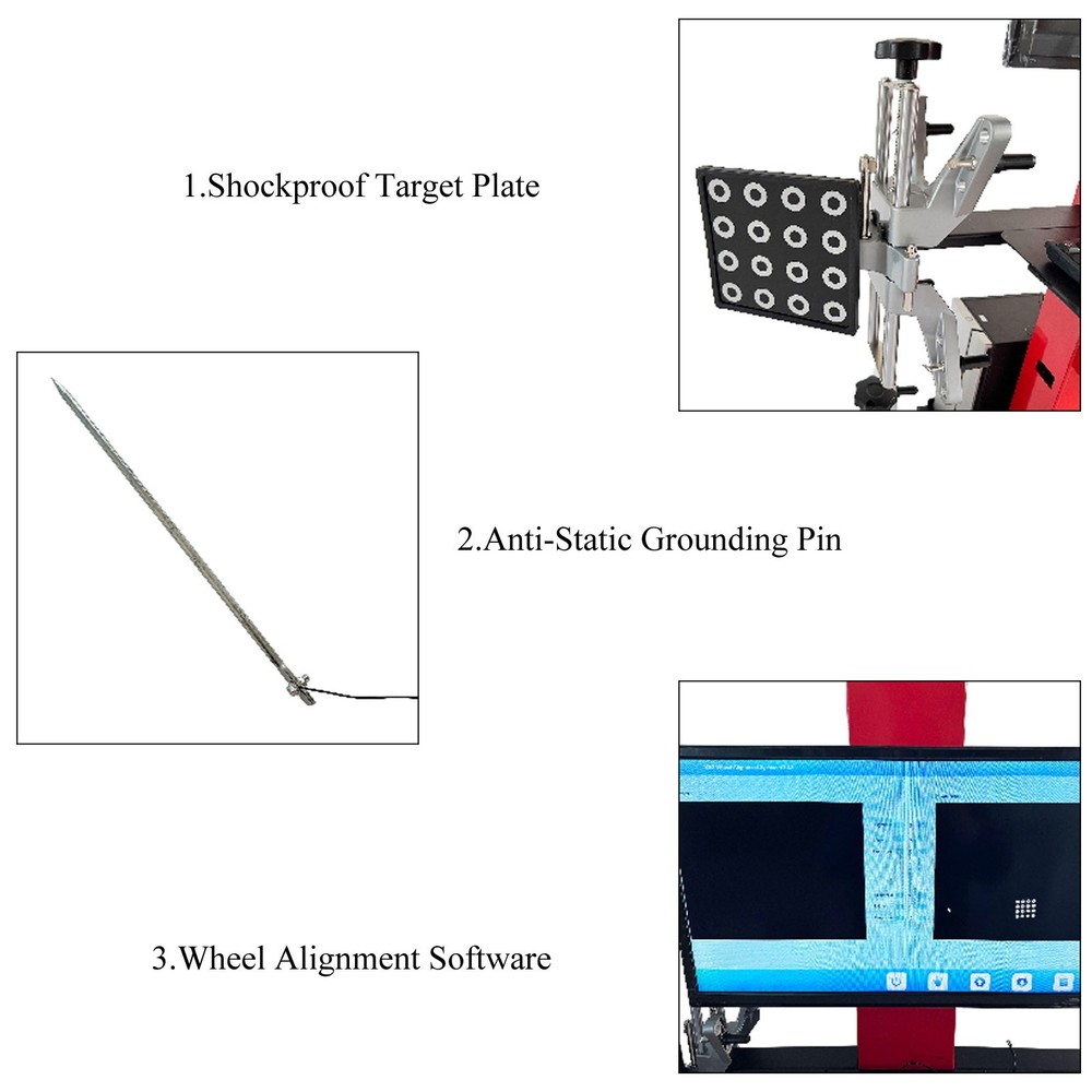 110V Automatic Tracking Wheel Alignment Machine Wheel Position Tool