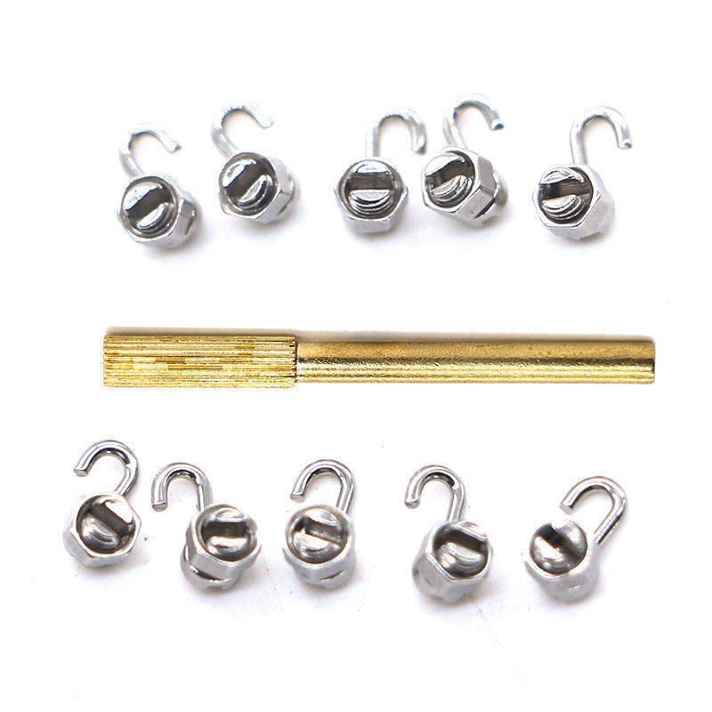 20 Pcs Dental Removable Crimpable Hook Stop Lock Right +Left + Handle Driver