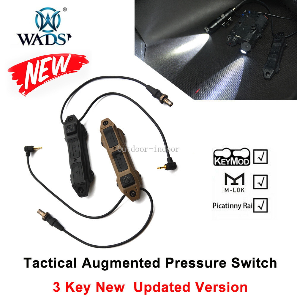 Dual Function Tactical Flashlight Laser Remote Switch for M600C LED/ NGAL/ DBAL