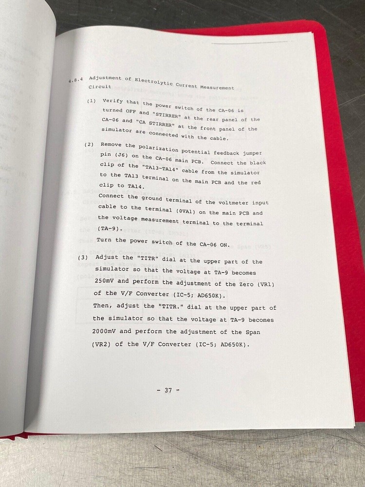 Mitsubishi Moisture Meter CA-06 - Users Manual /Instructions Book