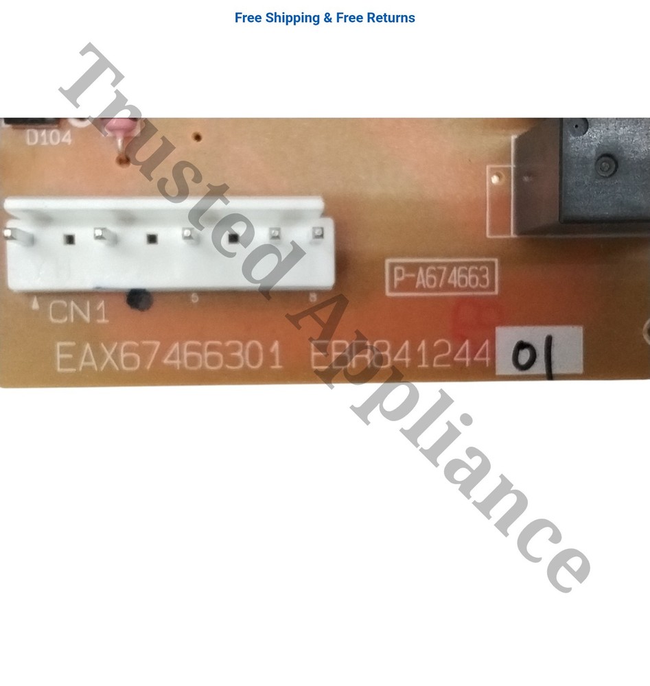 Microwave Control Board, Part # EBR 79329401 Kenmore
