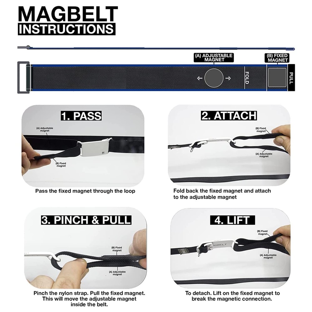 2 - Black Belt/Silver Buckle (Large)