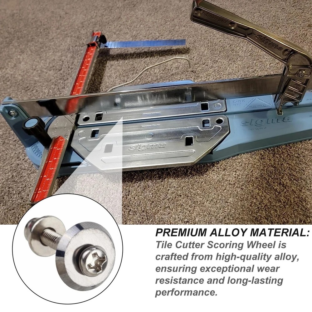 12mm Tile Cutter Scoring Wheel 14A for All Sigma Pull Handle Tile Cutters,Alloy
