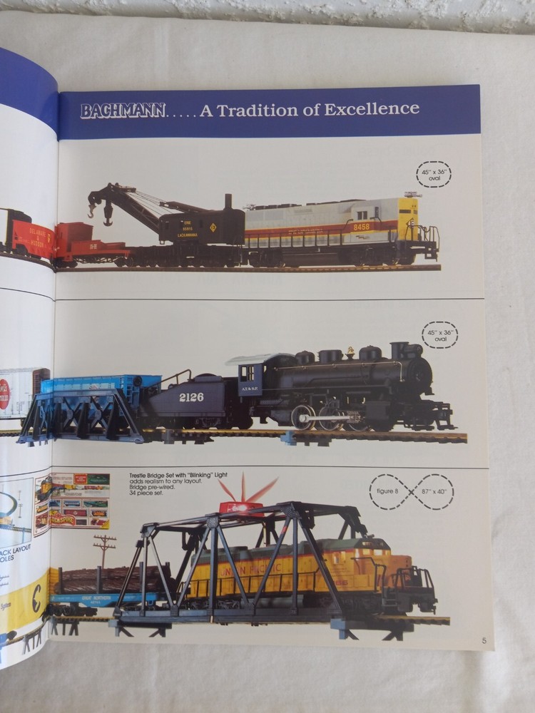 BACHMANN 1989 Trains Catalog Excellent Condition