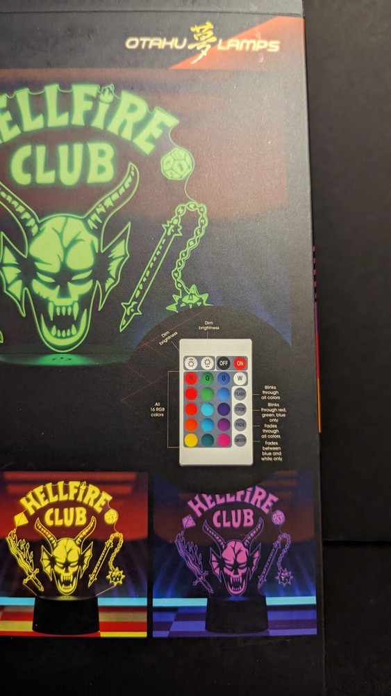 Stranger Things - Hellfire Club LED Desk Light - Color Changing - USB powered