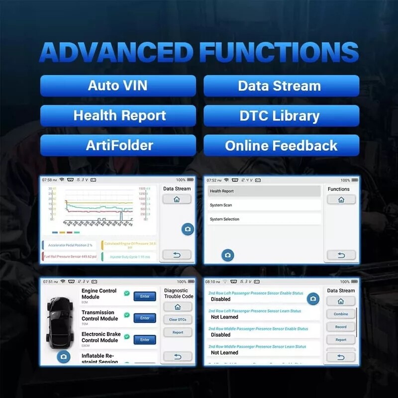 Free Updates! TOPDON AD600S Diagnostic Scanner Engine ABS SRS TPMS Code Reader