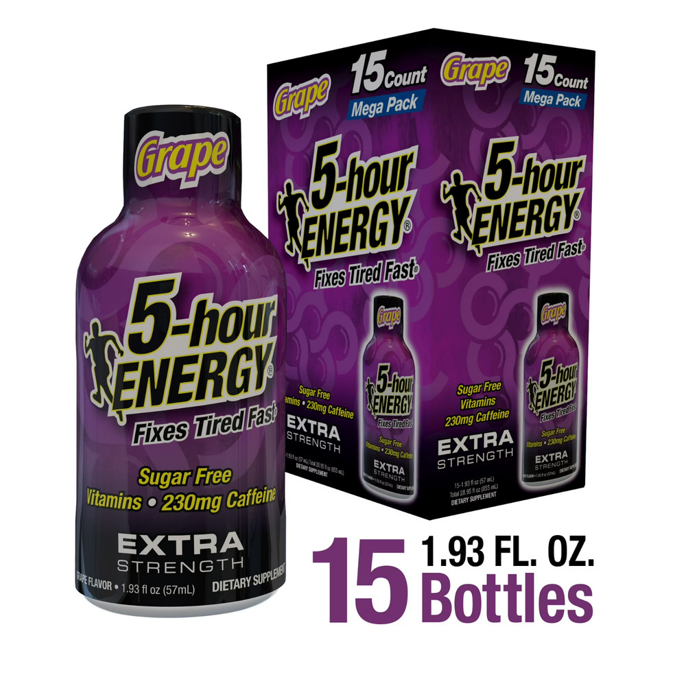 5-hour ENERGY Shot, Extra Strength, Grape, 30 Count