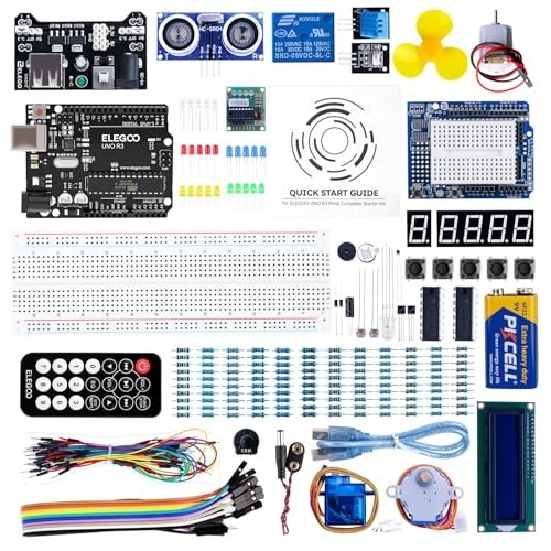 Super Starter Kit for Arduino IDE - UNO R3 Board, Tutorials & Accessories