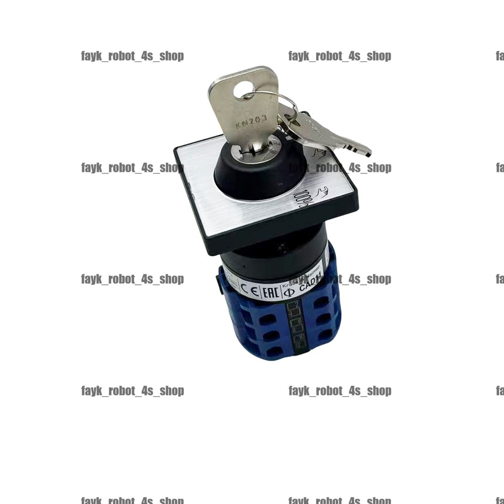 ON6KB Control cabinet 3-speed mode switch W/keys For ABB robot controller parts
