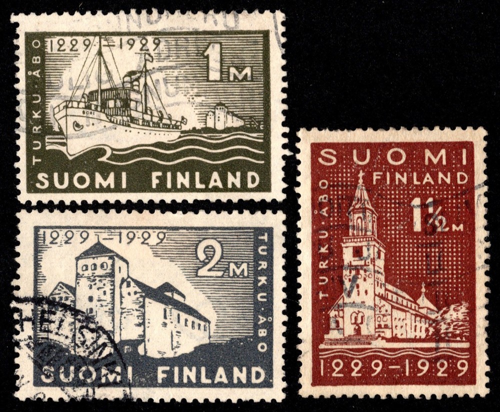 Finland Scott 155-157 Used.