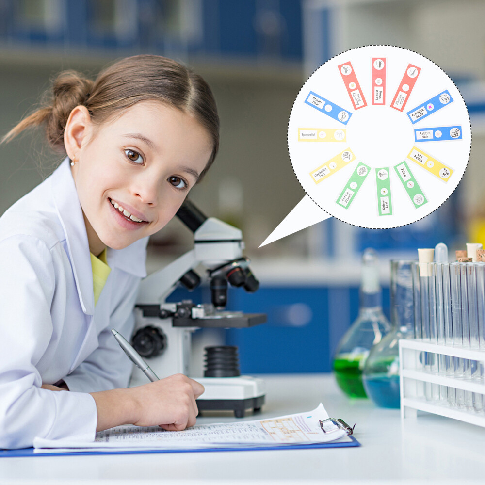 36 Pcs Microscope Slide for Science Education Biology Child