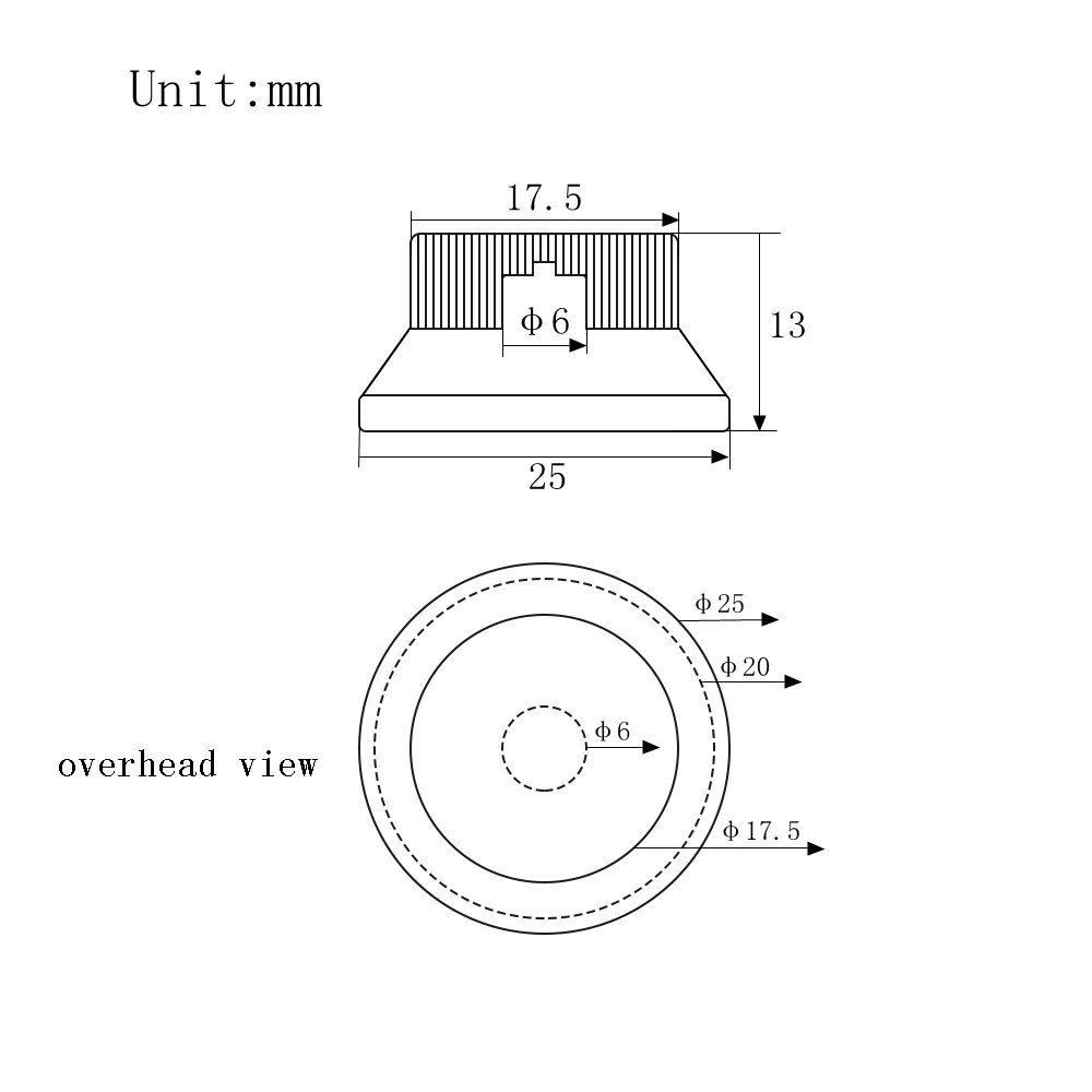 4 Pcs Metal Black Hat Top Flat Top Bass Knobs Guitar Knobs Push-in Control Knobs