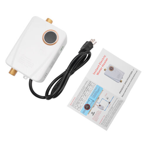 Electric Tankless Water Heater Instant Hot Shower Kitchen Heater 110V 3000W