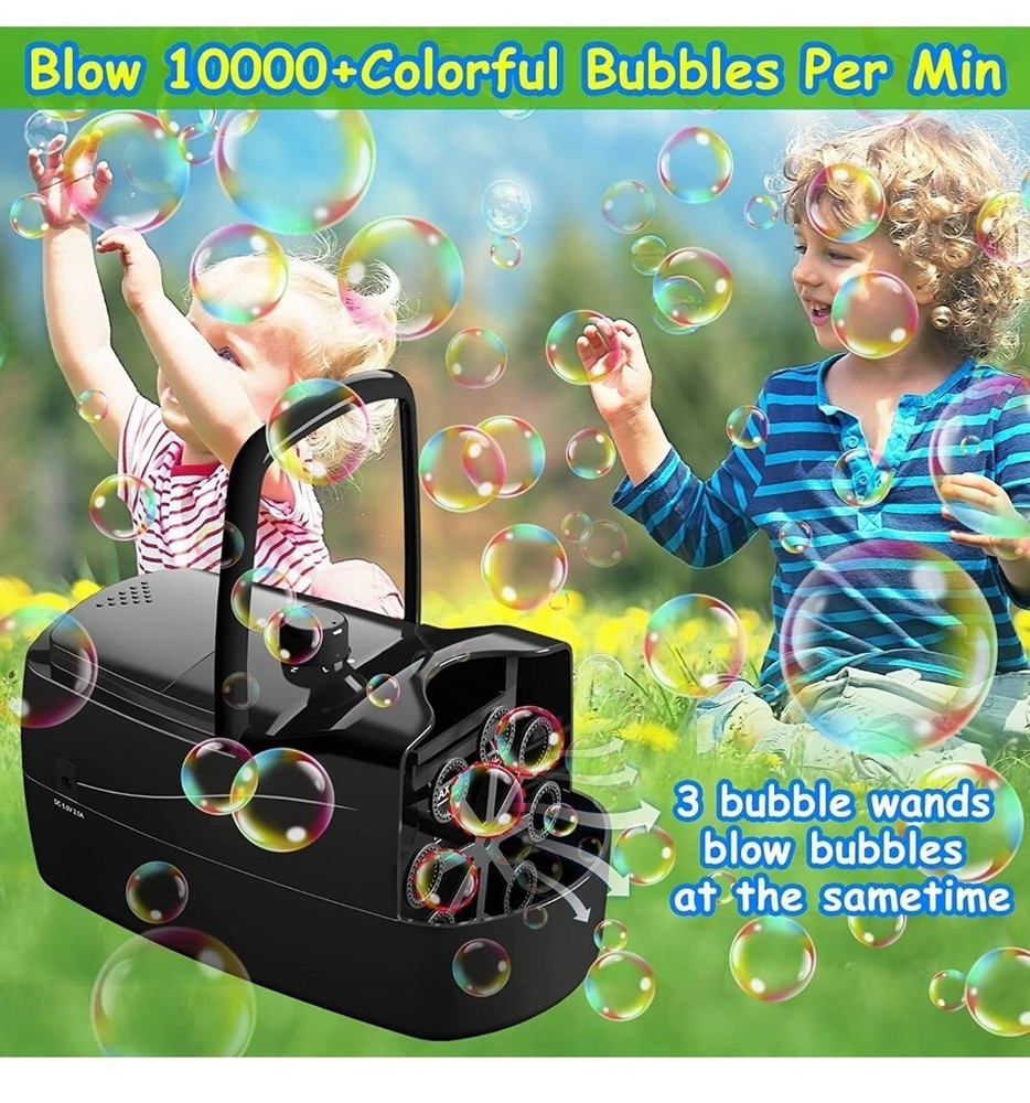 Bubble Machine, Automatic Blower Electronics Maker for Black