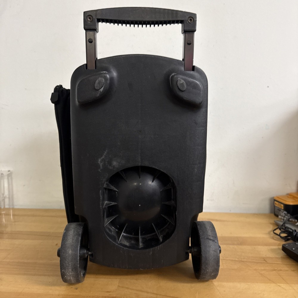 KR Select 11 Single Ball Bowling Bag Black - Wheeled Rolling -Extendable Handle