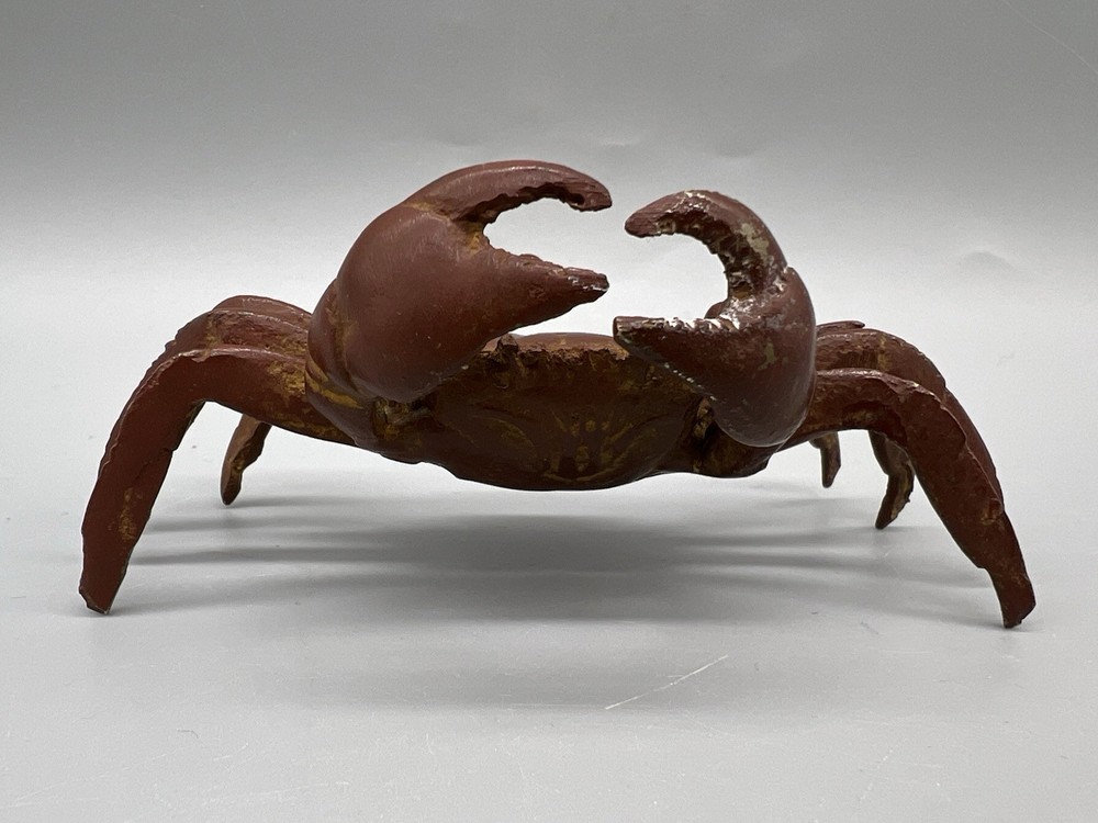 Brown Painted Iron 4” Wide Crab