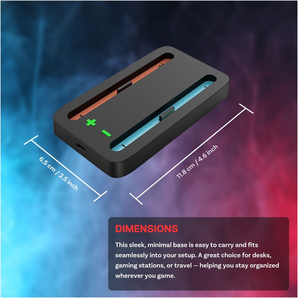 Charging Base for Nintendo Switch 2 – Compact Charging Station for 2 Joy-Con