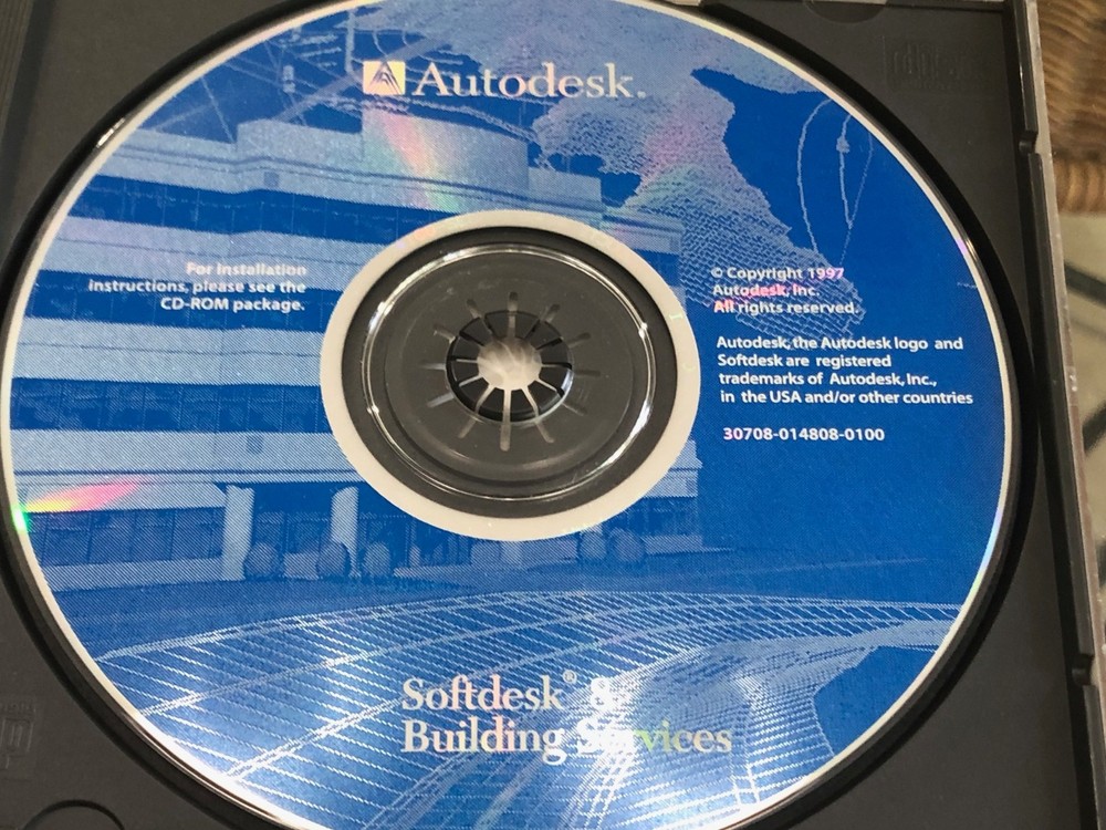 Vintage Softdesk 8 AEC Solutions 2 CD-ROMs Software Windows 95 AutoDesk 1997