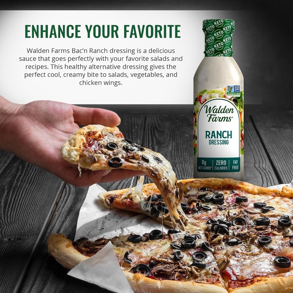 Zero-Calorie Keto-Friendly Ranch Dressing - 2 Pack