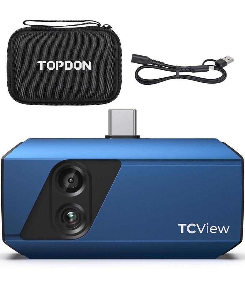 Durable Dual-Lens Thermal Camera for Android - Comprehensive Temperature Range