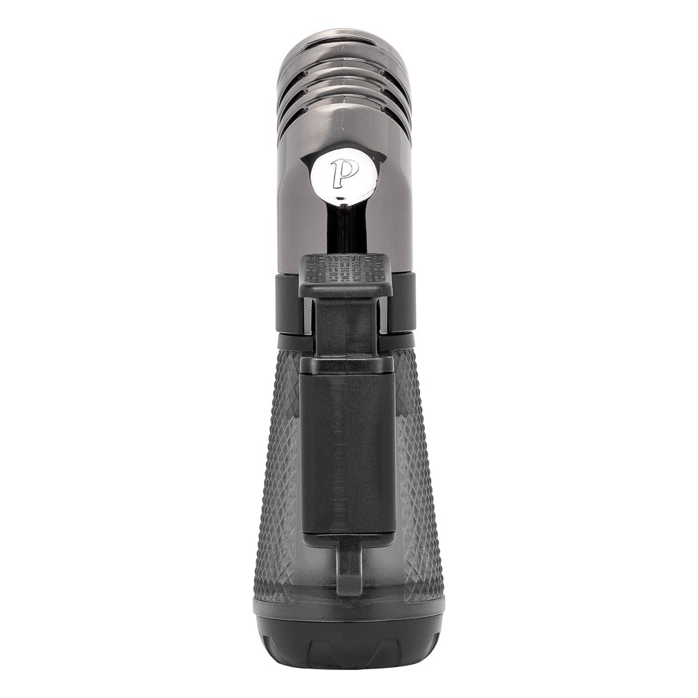 Palio Squadra Angled Triple-jet Flame Lighter, Black