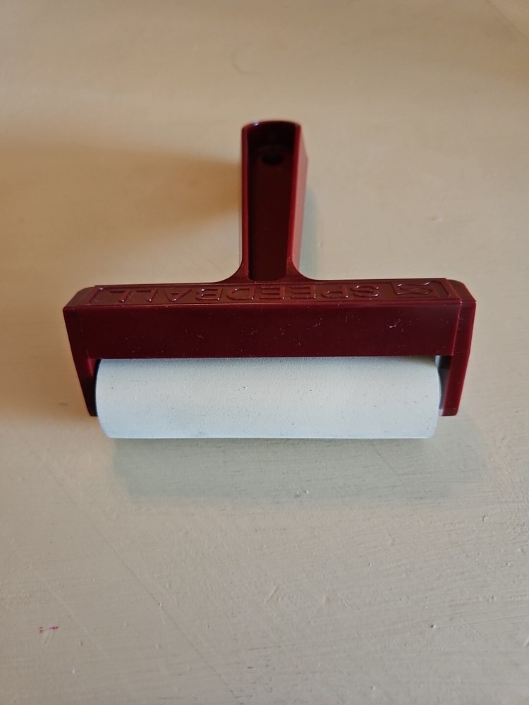 Speedball Soft Runber 4" Roller Brayer Crafting Red Handle
