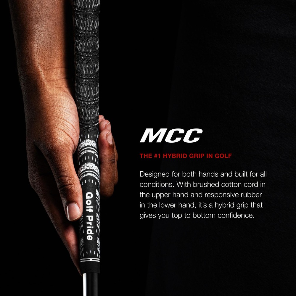 Golf Pride MCC Teams Grey/Red Midsize Golf Grip