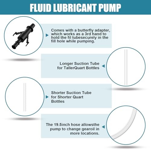 Fluid Pump for Standard Quart Bottles - 8cc Per Pump Stroke，transmission 1pcs