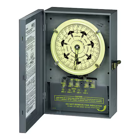Intermatic T7801b Electromechanical Timer, 7 Day, 4 Poles