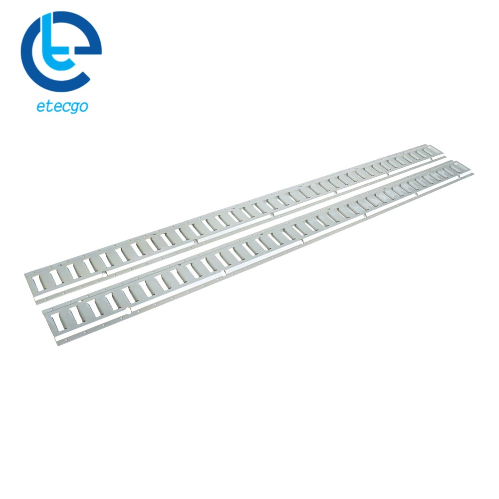 4 Piece 6' Galvanized E Track Tie Down Rail Set Silver Finish For Vans Trailers