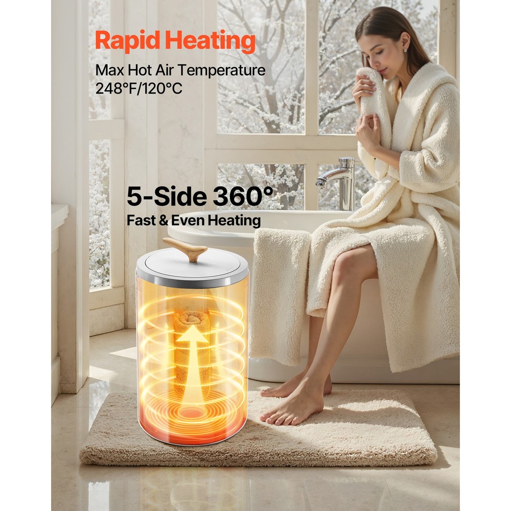 Uimoso 20L Towel Warmer with LED Display Timer Temperature Control & Safety Lock