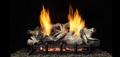 Monessen 6 Pc Beachcomber Burncrete Refractory 24" Log Set - LOGS ONLY
