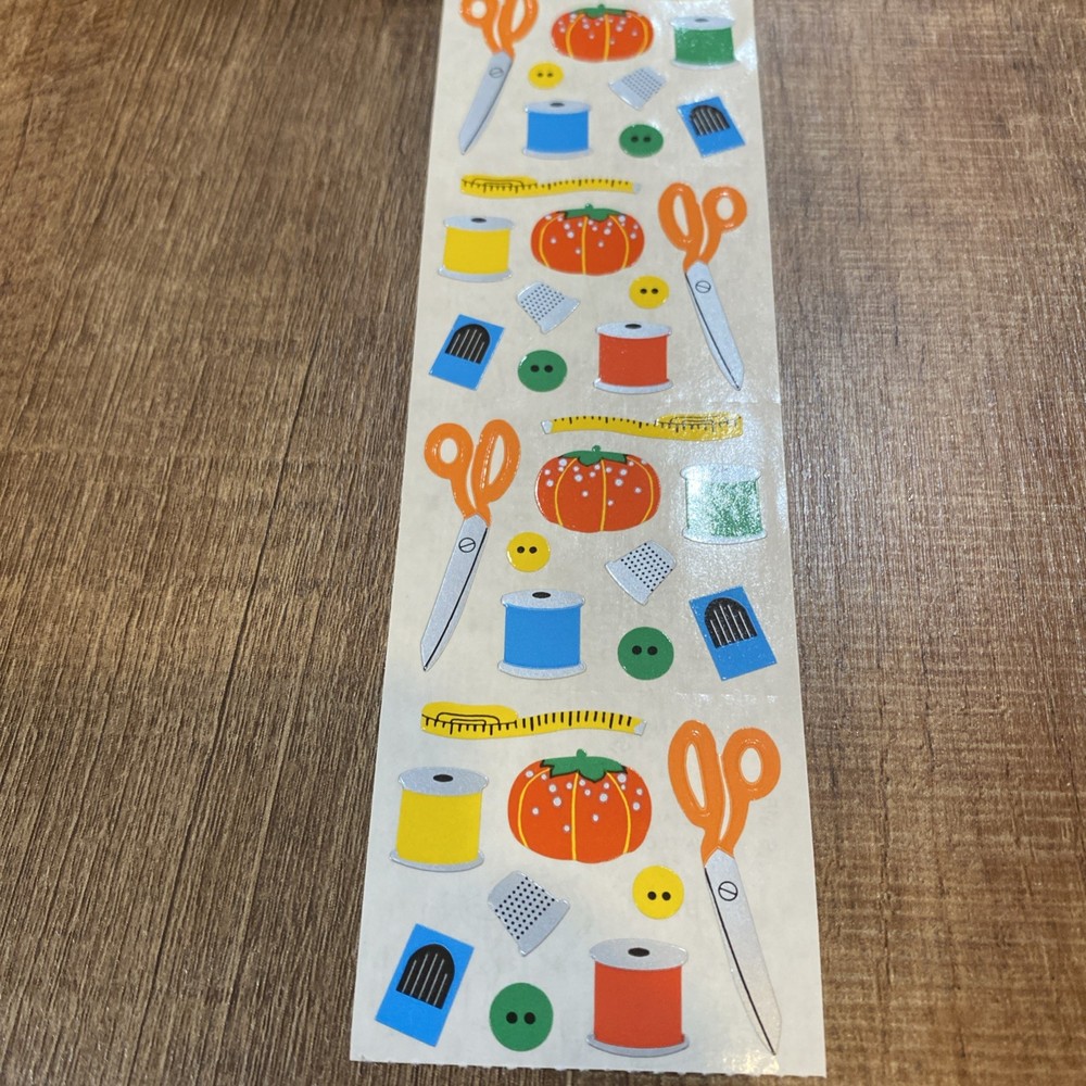 Vintage 1994 Mrs. Grossman's Stickers Sewing Items