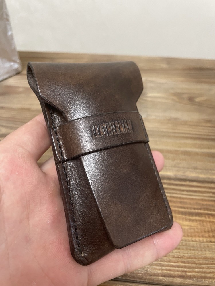 Leather Sheath with Belt Loop for Leatherman Multitool Wave  , Super Tool 300