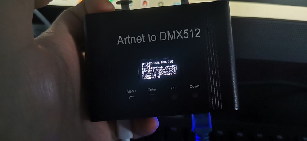 2 Port Artnet ASCN RDM to DMX512 Node light controller | Unlock MA2 4096CH