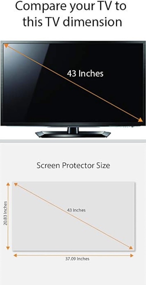 Anti Blue Light Screen For 43” Screen Filter out Blue Light.