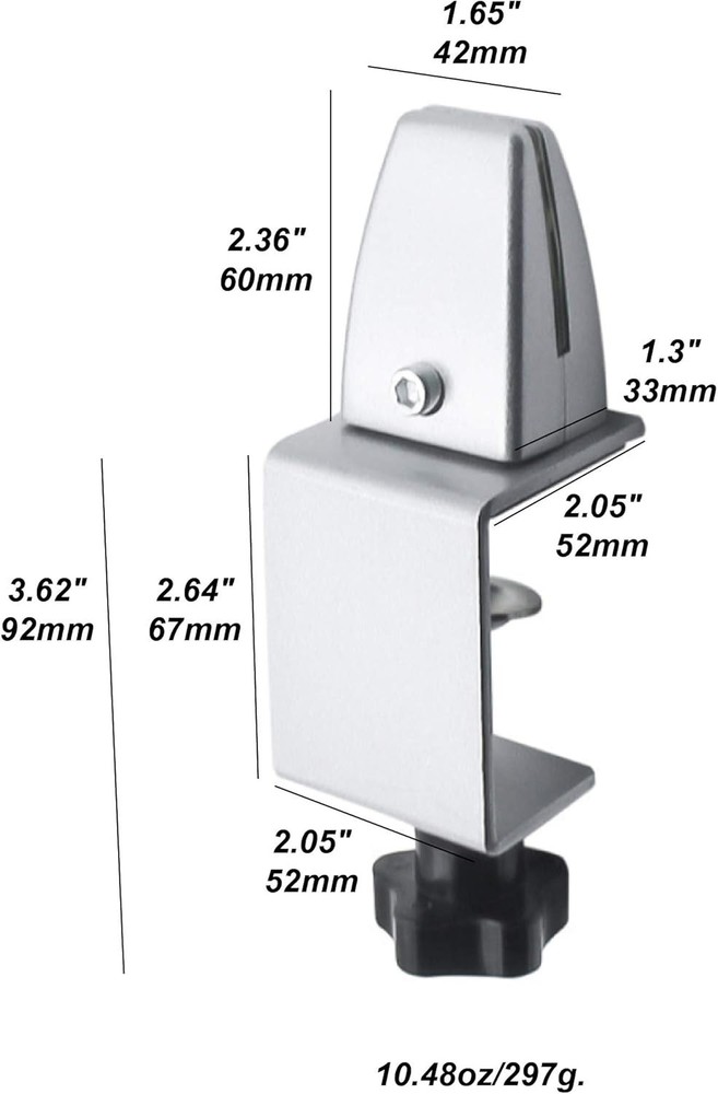 Sneeze Guard Partition Holder Support Clamp Adjustable Office Desk 🔥