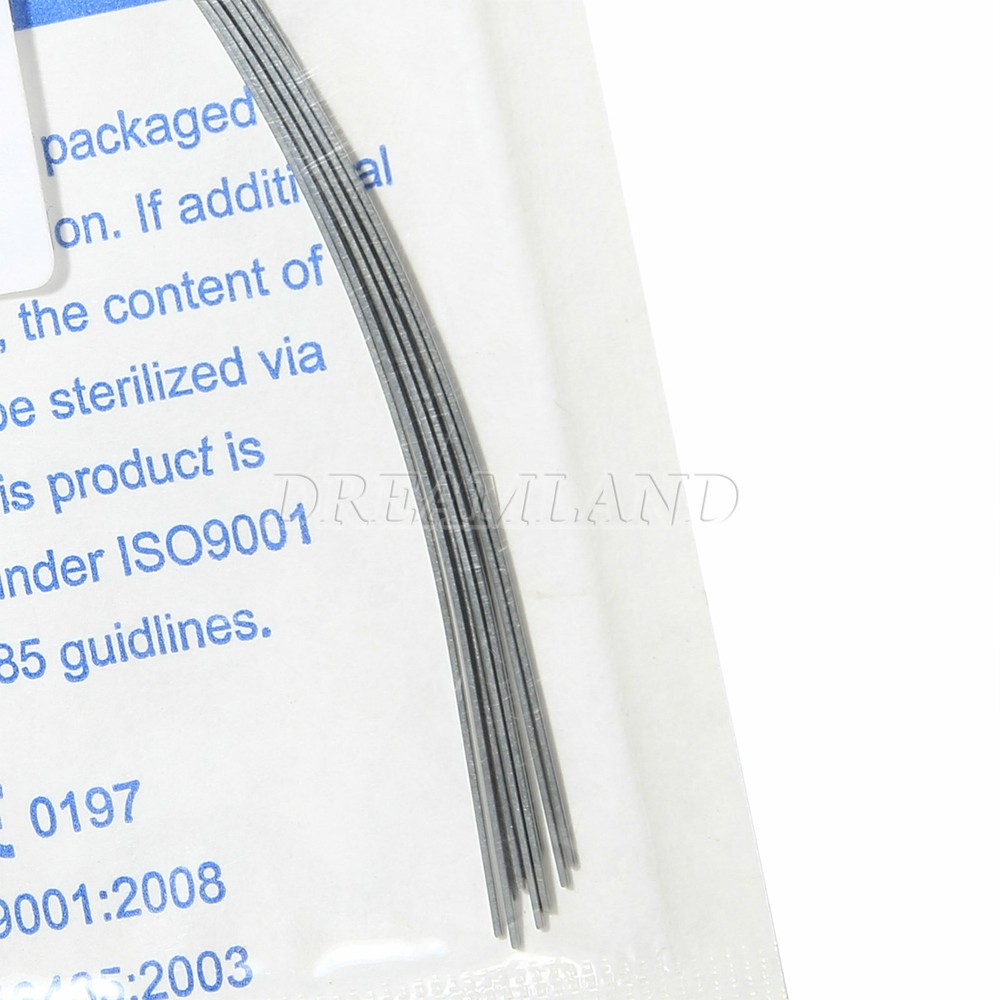 10 Packs 20x20 Upper & Lower Dental Rectangular Niti Arch Wire Super Elastic
